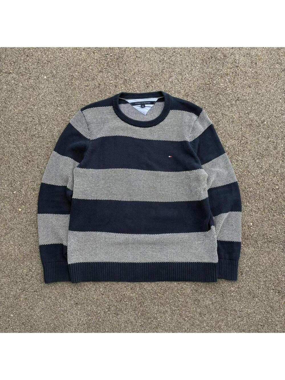 Tommy Hilfiger Men's Navy and Blue Jumper